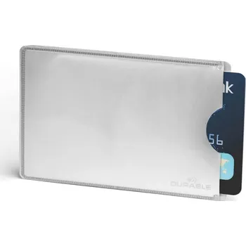Obal na doklad Durable 8900, stříbrný obal na kreditní karty a doklady, ochrana RFID SECURE