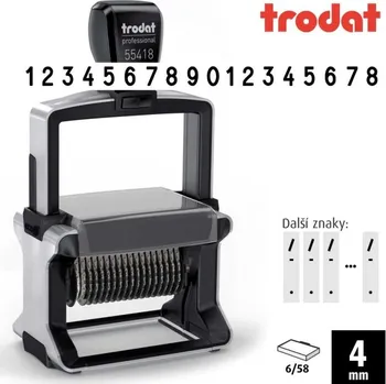 Kancelář Trodat Professional 55418 samobarvící číslovací razítko 18-místné, 4 mm