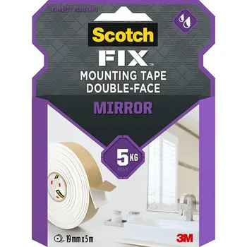 3M Scotch-Fix™ oboustranná montážní páska na zrcadla, 19 mm × 5 m, nosnost 5 kg
