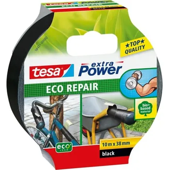 Lepicí páska tesa Eco Repair silná opravná páska , textilní, černá, 10 m × 38 mm