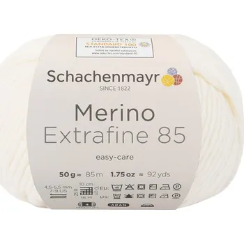 Příze Schachenmayr Merino extrafine 85 Přírodní 202 (Příze Merino extrafine 85 natur 202)
