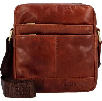 Pánská kožená taška hnědá - SendiDesign Shaper B hnědá