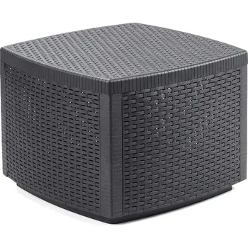 Zahradní stůl Zahradní stůl NAXOS s úložným prostorem — umělý ratan, antracit Bibl