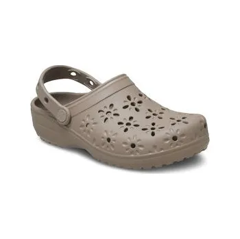 Pánská obuv Crocs Nazouváky Classic Floral Cut Out Clog 210927 Hnědá 42_43
