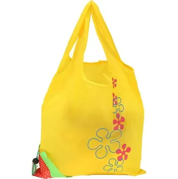 Nákupní taška Skládací nákupní taška | ekologická taška, styl jahoda - žlutá