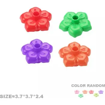 ostatní stavebnice Doplňky ke stavebnici | Květiny a stromy - 4ks L kulaté květy