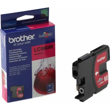 Počítač Inkoustová cartridge Brother LC-980M, purpurová