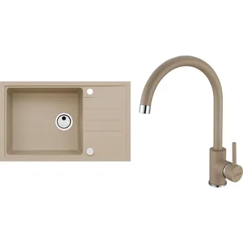 Set Alveus (dřez Intermezzo 130 Beige 55 + baterie Roxa Beige 55) SETA22254