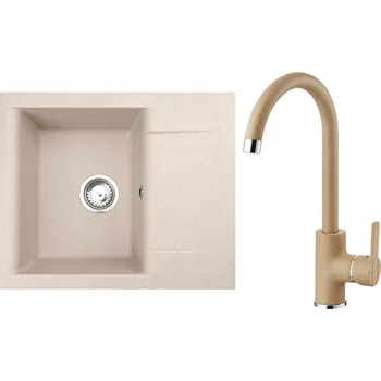 Set Alveus (dřez Gem 20 Beige 55 + baterie Tonia Beige 55) SETA24013