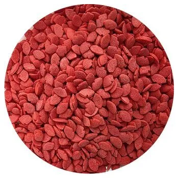 Jedlá dekorace na dort Cukrové zdobení červené pusinky 80g - I LOVE CAKES