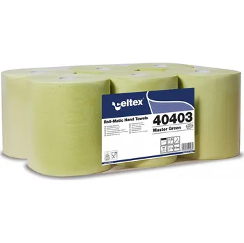 Papírový ručník Celtex 40403 Master Green Roll Matic, 2 vrstvé zelené papírové ručníky na roli, návin 130 m