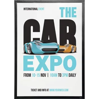 Durable 5056, DURAFRAME POSTER 70x100 cm, samolepící inforámeček černý