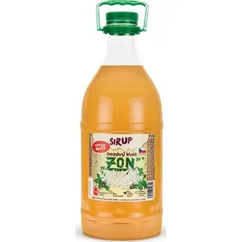 Sirup Extra silný sirup ZON s příchutí bezový květ . Kvalitní sirup s doporučeným ředěním 1:13. 3,0 l