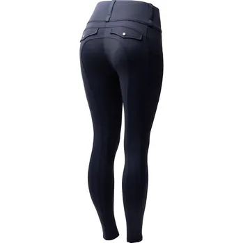 Jezdecké kalhoty Jezdecké legíny Horze Anya -Tmavě modré, 34 - Tmavě modrá