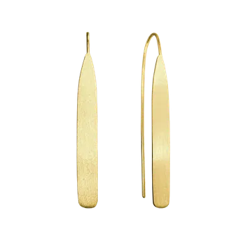 Souprava šperků MINET Matné pozlacené stříbrné náušnice JMAN0180XE00