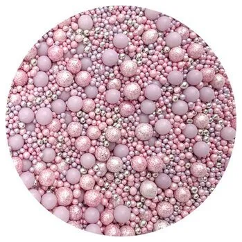 Přisada na vaření a pečení Cukrové zdobení růžový mix 1kg - I LOVE CAKES