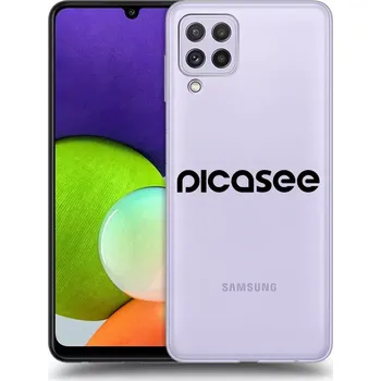 Pouzdro na mobilní telefon Picasee silikonový průhledný obal pro Samsung Galaxy A22 A225F 4G - Picasee - new logo - black