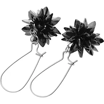 Souprava šperků MPM Dámské ocelové visací náušnice 6141 - černé