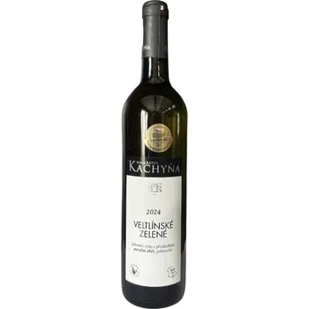 Víno Veltlínské zelené 2024, pozdní sběr, polosuché 0,75l KACHYŇA