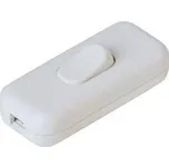 Vypínač šňůrový na kabel bílý průchozí 250V L456