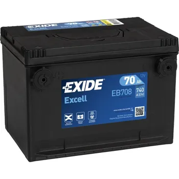 Autobaterie Exide Excell 12V 70Ah 740A EB708