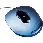 Esselte DATALINE CRYSTAL ergonomická gelová podložka pod myš transparentní modrá