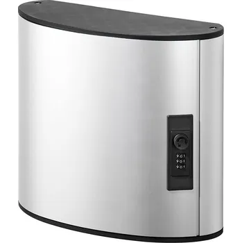 DURABLE 1969, stříbrná schránka na klíče KEYBOX 18, kódovatelná, leštěný hliník