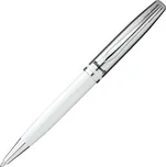 Pelikan Jazz, Kuličkové pero K35, kovový stříbrný klip, bílé tělo, modře píšící