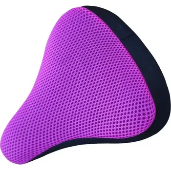 Sedlo na kolo Pohodlné cyklistické sedlo s měkkým 3D krytem - Fialová