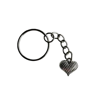 DCH Kovový přívěsek na klíče - mini srdíčko