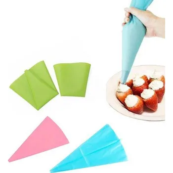 Silikonový cukrářský sáček | náhradní zdobící sáček - Bílá,30 cm