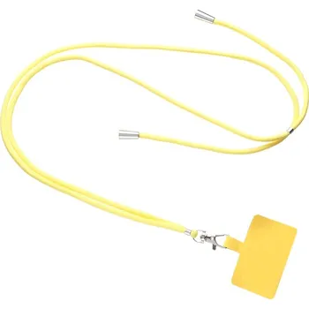 Univerzální nastavitelná šňůra na telefon | bezpečnostní poutko k telefonu - žlutá
