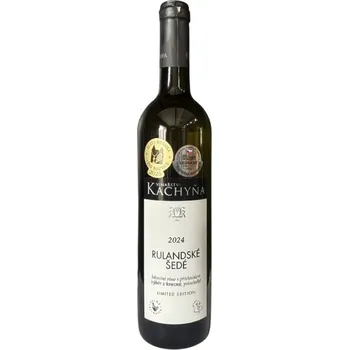 Víno Rulandské Šedé 2024, výběr z hroznů, polosladké 0,75l KACHYŇA