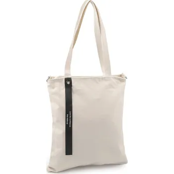 Kabelka Textilní taška / crossbody bavlněná 33x38 cm, barva 1 režná světlá