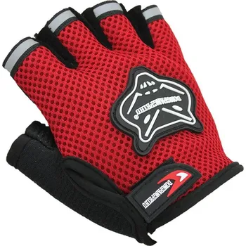 Chránič rukou Cyklistické rukavice | rukavice na kolo, bezprsté - dospělý červená