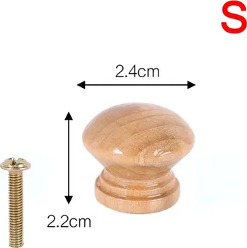 Dřevěná hračka Dřevěné úchytky na nábytek do kuchyně - S,4PCS