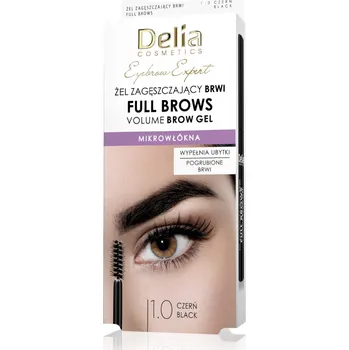 Přípravek na oči Delia Full Brow gel na obočí 3.0 tmavě hnědý, 7 ml