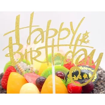 Party dekorace Dekorace na dort | nápis na dort Happy Birthday - style 25,1PC