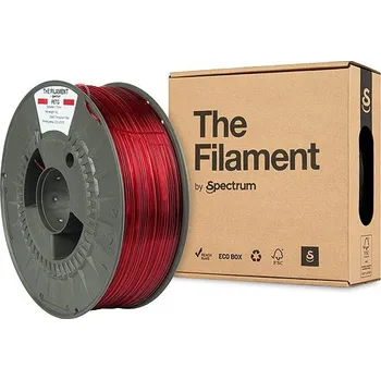 Příslušenství k 3D tiskárně The Filament PETG 1.75mm Transparent Red 1kg