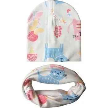 Šála Dětská čepice s nákrčníkem Emma 6-12 měsíců 2