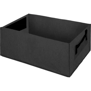 Pěstební box Textilní pěstební pytel na zeleninu a květiny - černá,9 Gallons 60X30X20cm