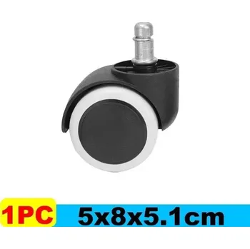 Jídelní židle Otočná kolečka s brzdou pro nábytek a židle - bílá 1 ks