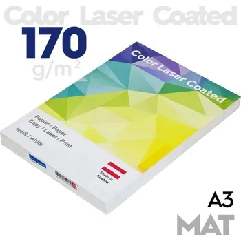 Kancelářský papír Mondi Xerografický papír A3 Color Laser Coated Silk 170g, 250 listů, matný