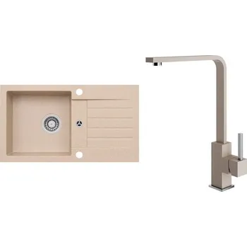 Granitový dřez Set Alveus (dřez Niro 130 Beige 55 + baterie Afra Beige 55) SETA25395