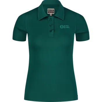 Dámské tričko Dámské polo triko NORDBLANC EVERMORE NBSLT8174 TMAVĚ ZELENÁ 34
