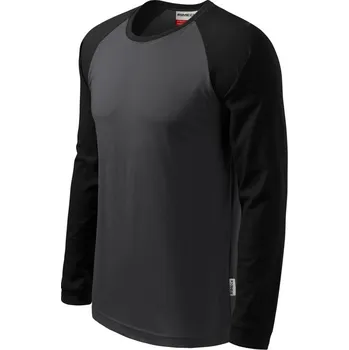 Pánská móda Street LS tričko unisex XXL ebony gray