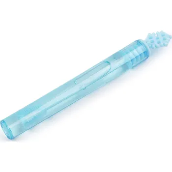 Vánoční dekorace Vánoční bublifuk sob, vločka, čepice, stromeček, barva 2 (4,5 ml) modrá světlá vločka