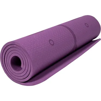 ACRA YOGA MAT fialová, s pozičními liniemi