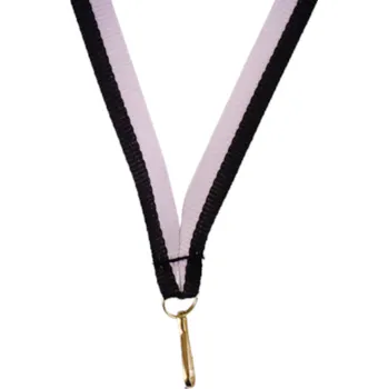 Stuha DCH Stuha s klipem - Bílo-černá Šířka stuhy: 1 cm