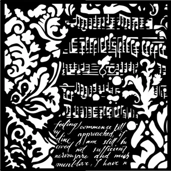 Stamperia Šablona plastová Tapeta fantazie 18x18 cm